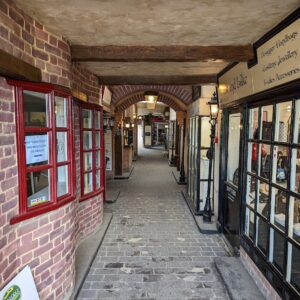 Inside view of the Olde Watermill Shopping Village