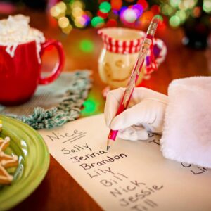 Santas Grotto 2022 - Santa Writing List